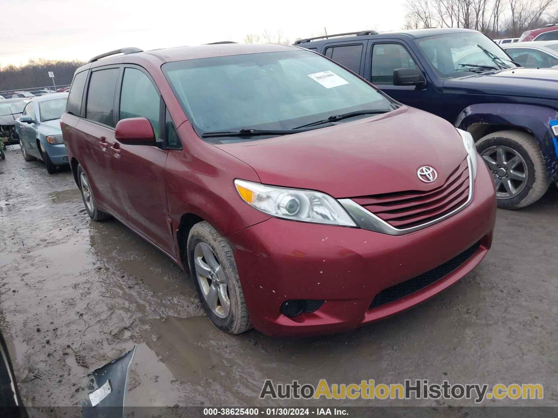 TOYOTA SIENNA LE 8 PASSENGER, 5TDKK3DC0FS576461