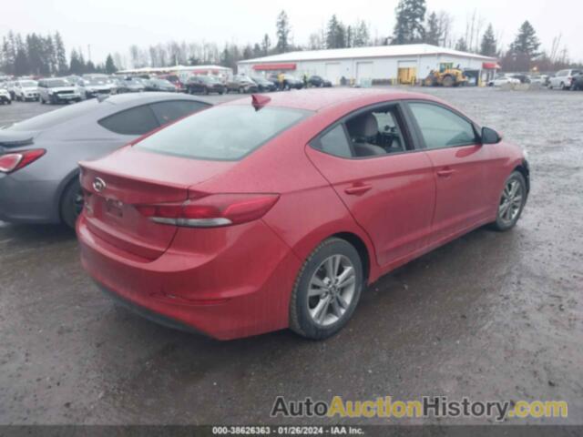 HYUNDAI ELANTRA SEL, 5NPD84LF6JH257394