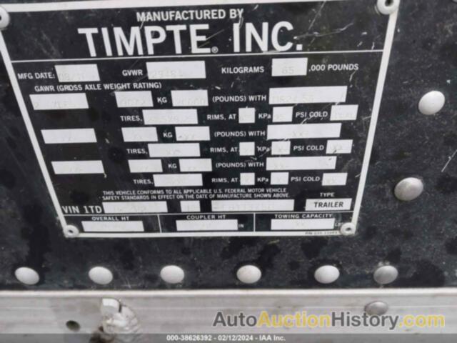 TIMPTE TRAILER, 1TDH42221CB133750