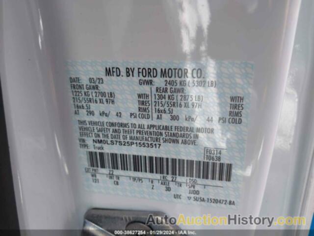 FORD TRANSIT CONNECT XL, NM0LS7S25P1553517