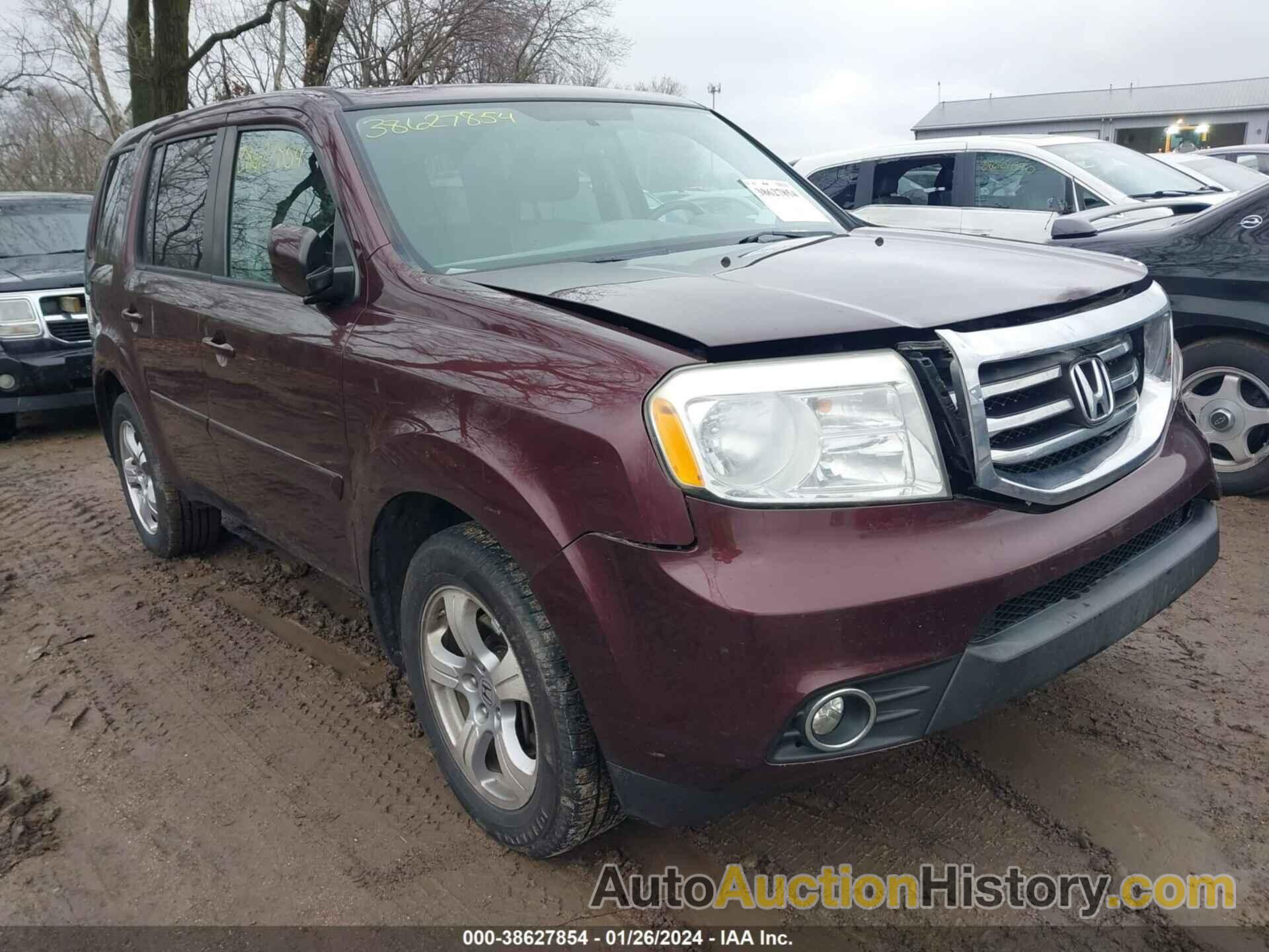 HONDA PILOT EXL, 5FNYF4H51EB044350