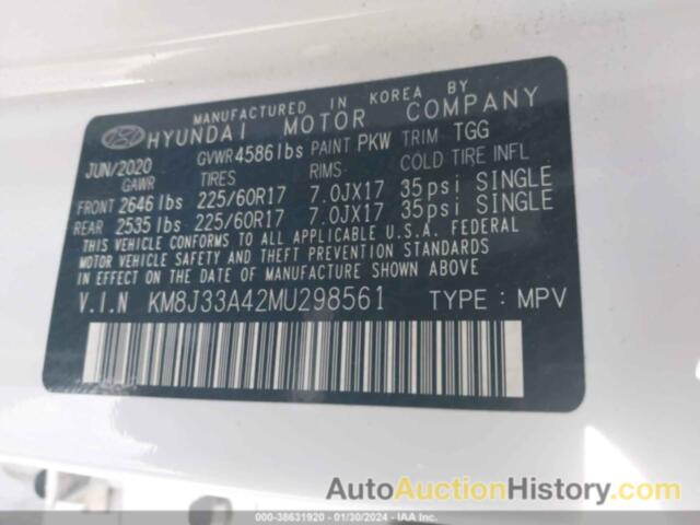 HYUNDAI TUCSON VALUE, KM8J33A42MU298561