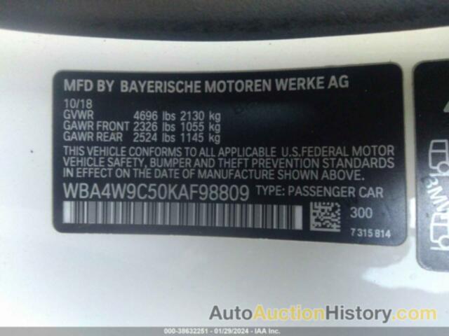 BMW 440I, WBA4W9C50KAF98809