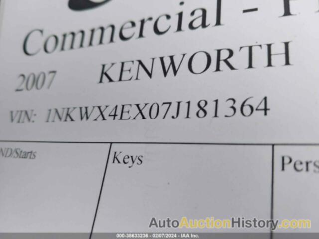 KENWORTH W900 W900, 1NKWX4EX07J181364