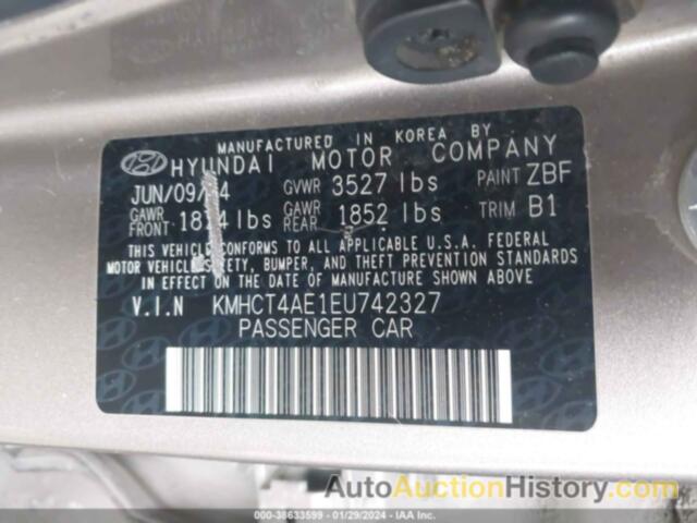 HYUNDAI ACCENT GLS, KMHCT4AE1EU742327