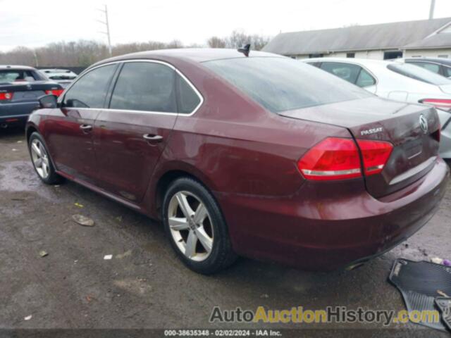 VOLKSWAGEN PASSAT 2.5L SE, 1VWBP7A37DC094529