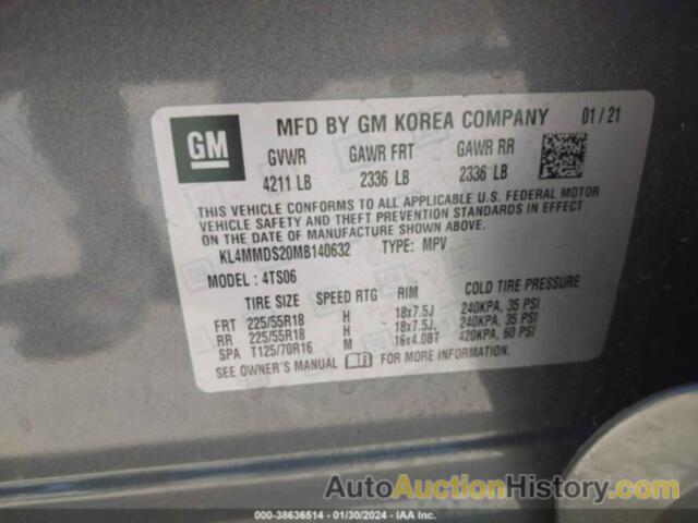BUICK ENCORE GX FWD SELECT, KL4MMDS20MB140632