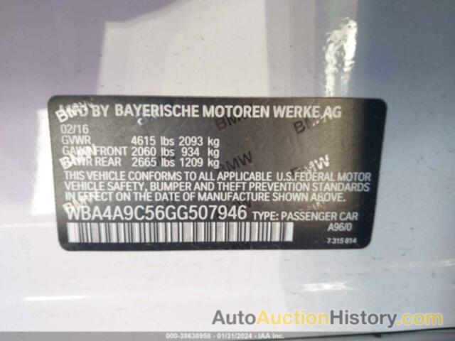 BMW 428I GRAN COUPE, WBA4A9C56GG507946