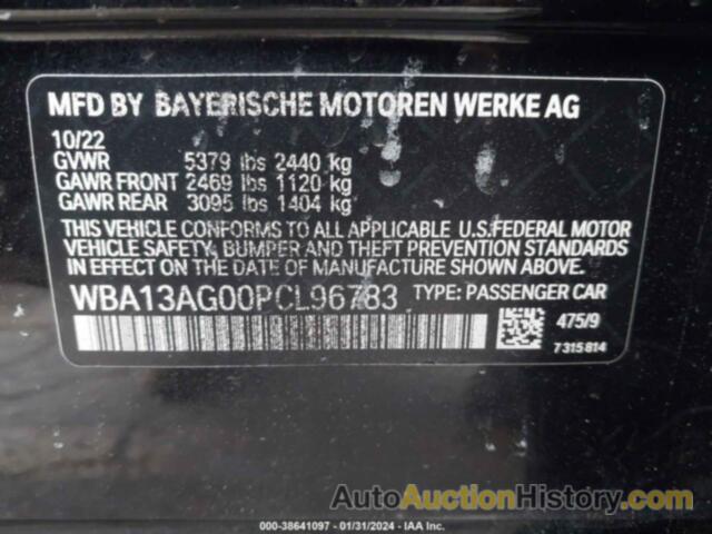 BMW 530E, WBA13AG00PCL96783