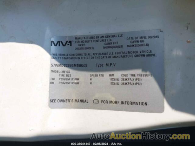 FORD OTHER, 57WMD2C67GM100533