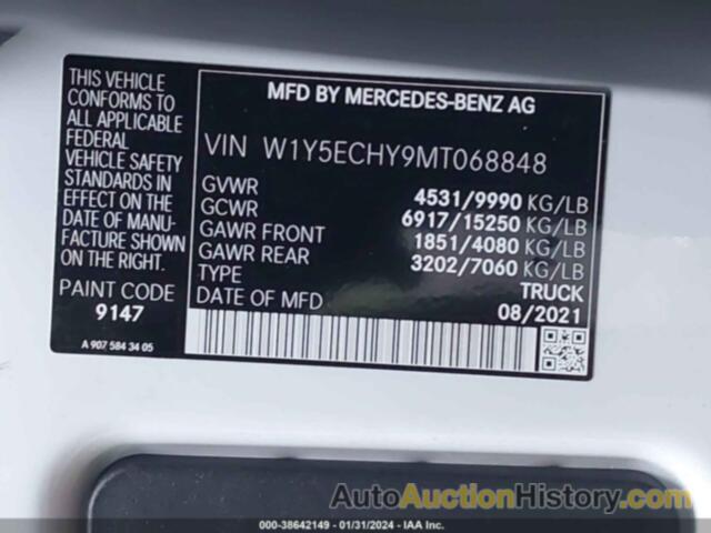 MERCEDES-BENZ SPRINTER 3500 HIGH ROOF V6, W1Y5ECHY9MT068848