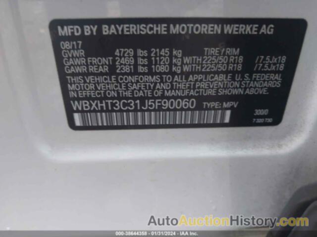 BMW X1 XDRIVE28I, WBXHT3C31J5F90060