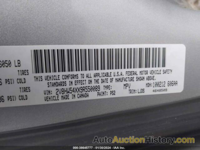 VOLKSWAGEN ROUTAN SEL, 2V8HW54XX9R550089