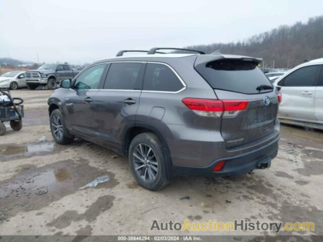 TOYOTA HIGHLANDER HYBRID XLE, 5TDJGRFH9JS050881