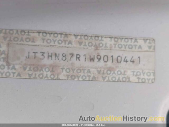 TOYOTA 4RUNNER SR5 V6 LIMITED, JT3HN87R1W9010441