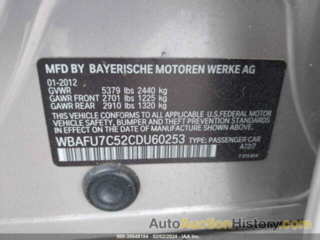 BMW 535 XI, WBAFU7C52CDU60253