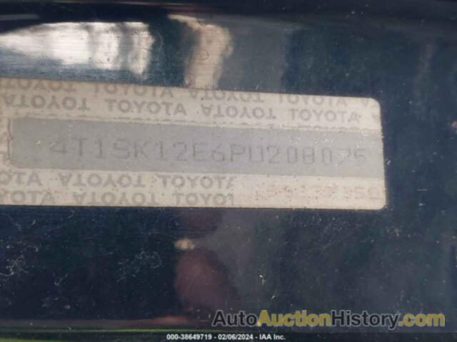 TOYOTA CAMRY LE, 4T1SK12E6PU208075