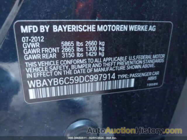 BMW 750I XDRIVE, WBAYB6C59DC997914