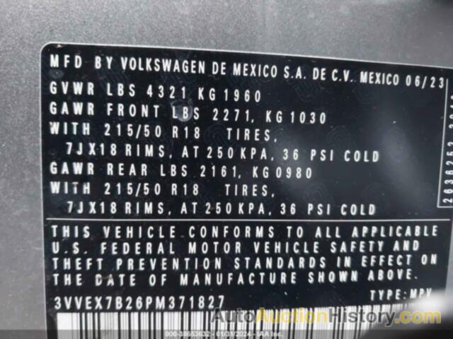 VOLKSWAGEN TAOS 1.5T SE, 3VVEX7B26PM371827