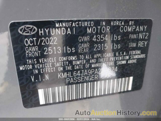 HYUNDAI SONATA SEL, KMHL64JA9PA281824