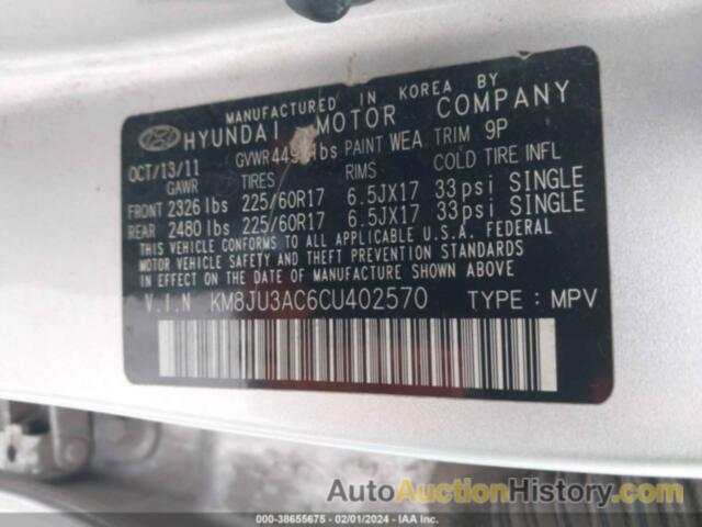 HYUNDAI TUCSON GLS, KM8JU3AC6CU402570