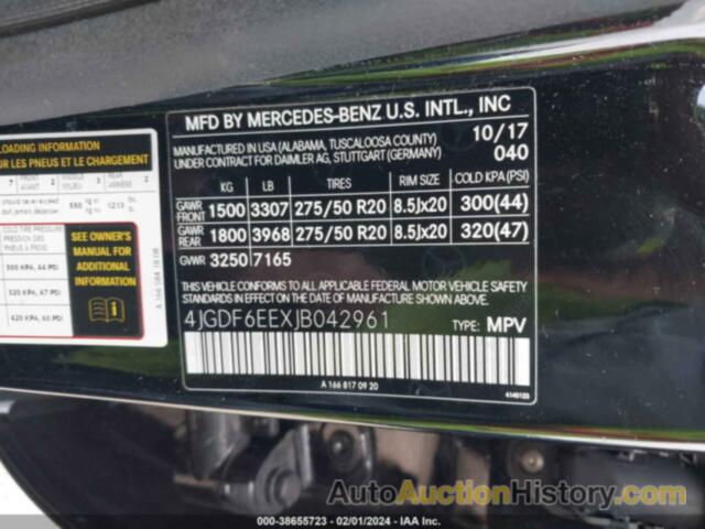 MERCEDES-BENZ GLS 450 4MATIC, 4JGDF6EEXJB042961