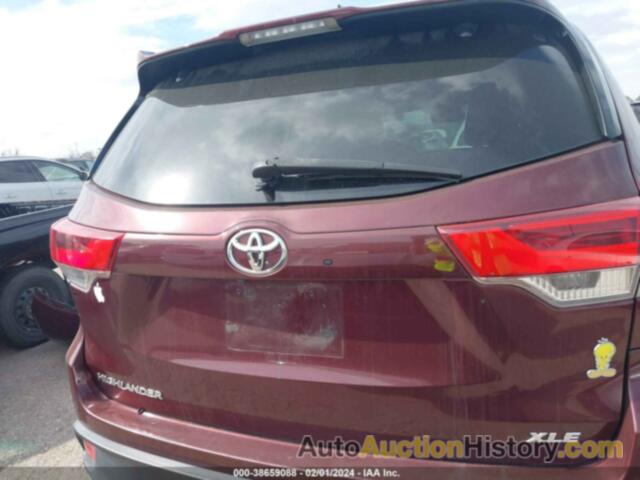 TOYOTA HIGHLANDER XLE, 5TDKZRFH0JS239112