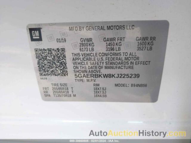 BUICK ENCLAVE FWD ESSENCE, 5GAERBKW8KJ225239