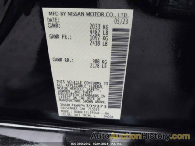 NISSAN ALTIMA SL INTELLIGENT AWD, 1N4BL4EW6PN399973