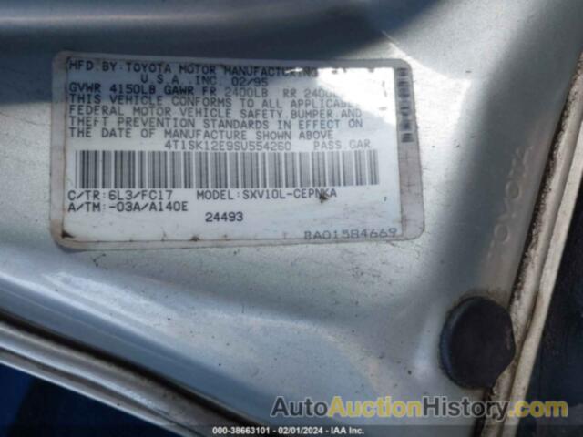 TOYOTA CAMRY LE, 4T1SK12E1PU257779