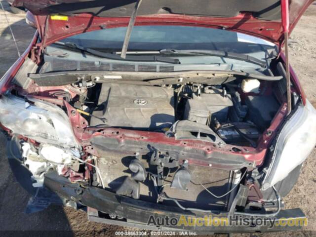 TOYOTA SIENNA XLE V6 8 PASSENGER, 5TDYK3DC1ES520019