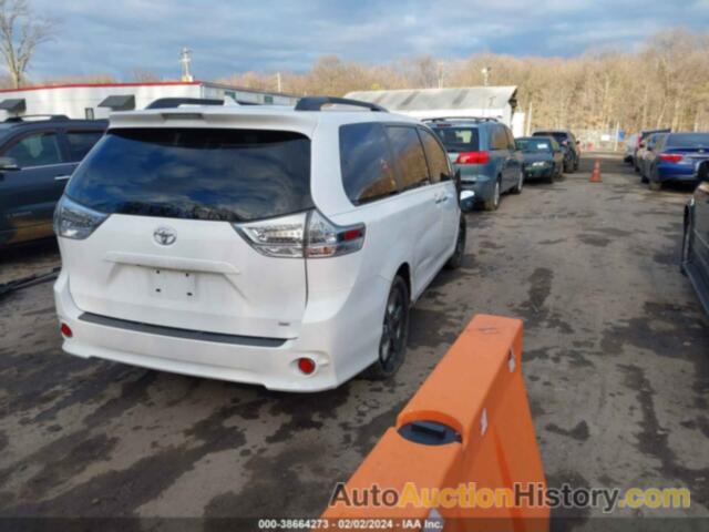 TOYOTA SIENNA SE 8 PASSENGER, 5TDXZ3DCXKS015728