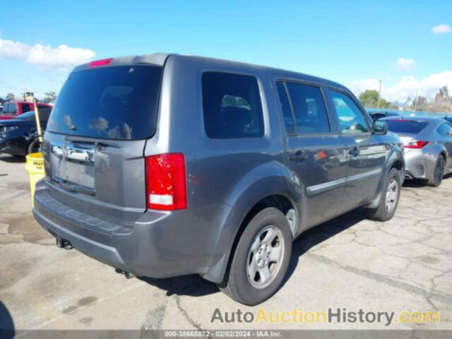 HONDA PILOT LX, 5FNYF3H22BB013748