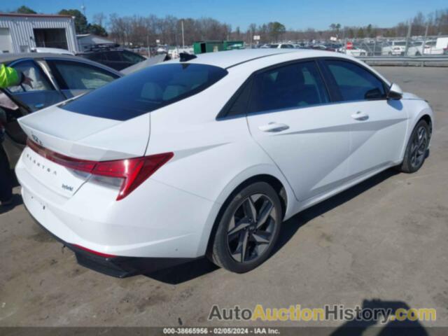 HYUNDAI ELANTRA HYBRID LIMITED, KMHLN4AJ8PU041035