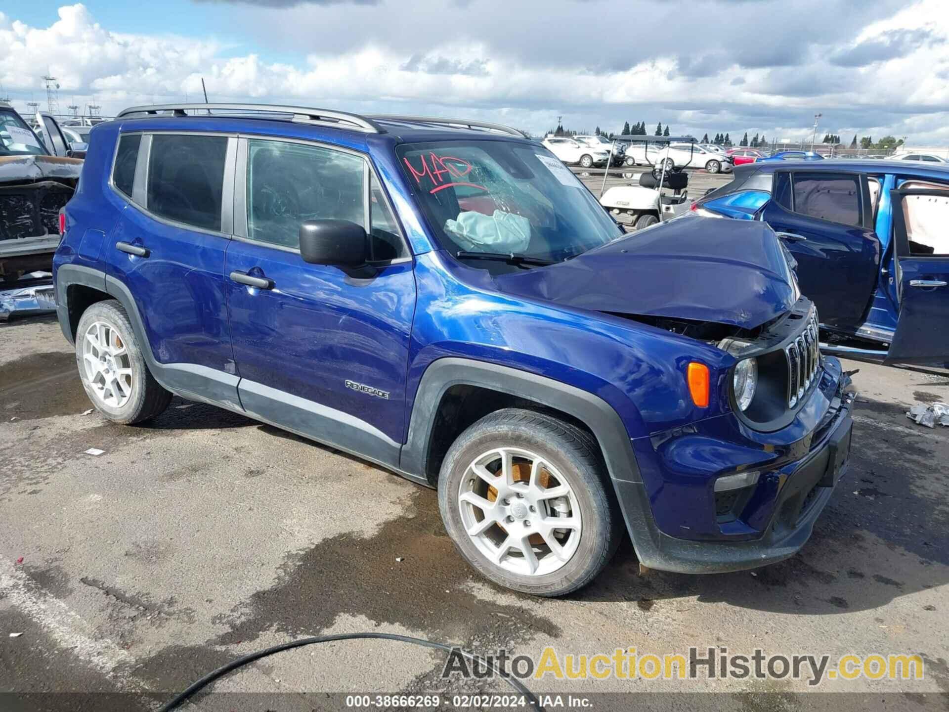 JEEP RENEGADE SPORT FWD, ZACNJCAB8MPM20901