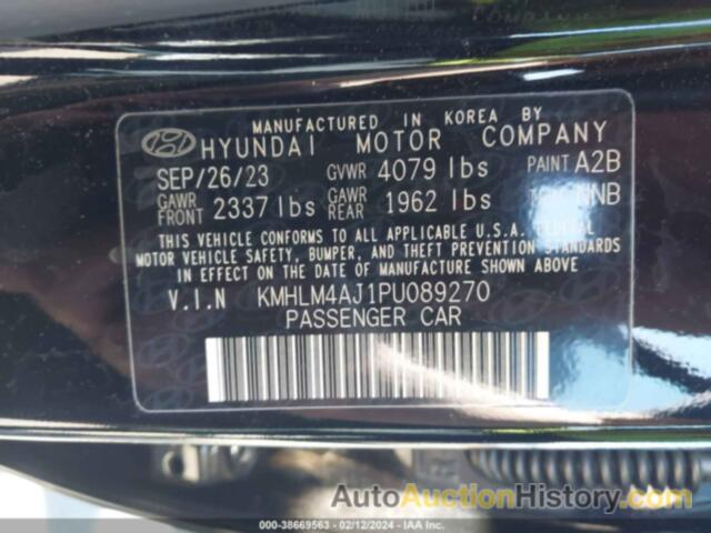 HYUNDAI ELANTRA HYBRID BLUE, KMHLM4AJ1PU089270