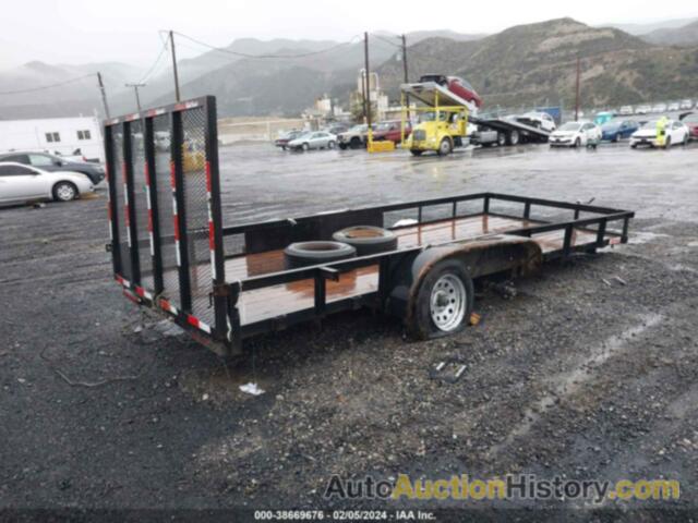 CARSON UTILITY TRAILER 7X16, 4HXSU162XAC151553