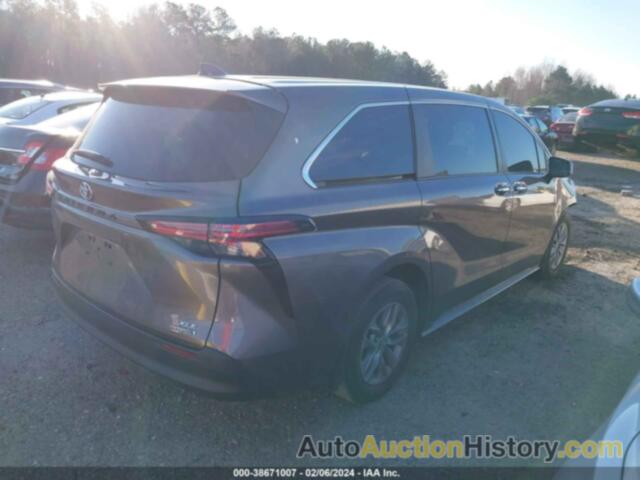 TOYOTA SIENNA XLE, 5TDYRKEC2NS108308