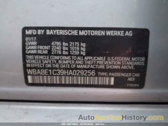 BMW 330E IPERFORMANCE, WBA8E1C39HA029256