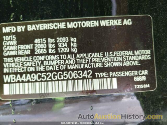 BMW 428I GRAN COUPE, WBA4A9C52GG506342