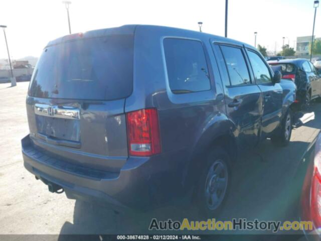 HONDA PILOT LX, 5FNYF3H22EB004830