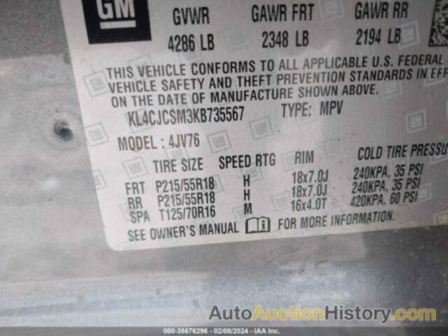 BUICK ENCORE FWD ESSENCE, KL4CJCSM3KB735567