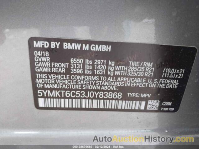 BMW X5 M, 5YMKT6C53J0Y83868