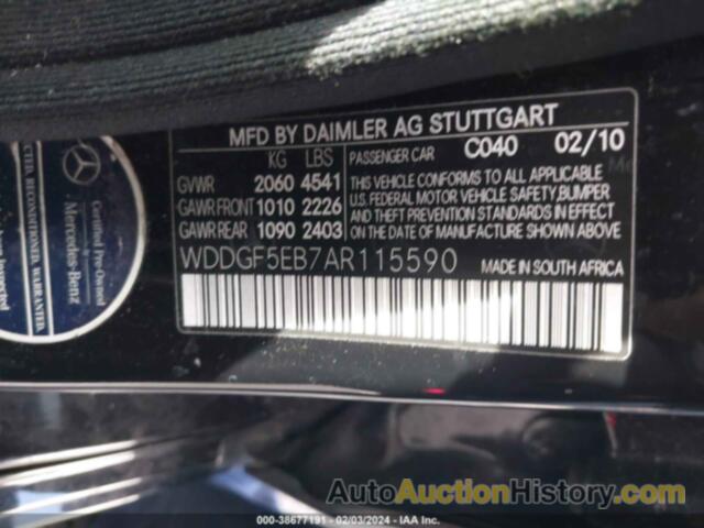 MERCEDES-BENZ C 300 LUXURY/SPORT, WDDGF5EB7AR115590