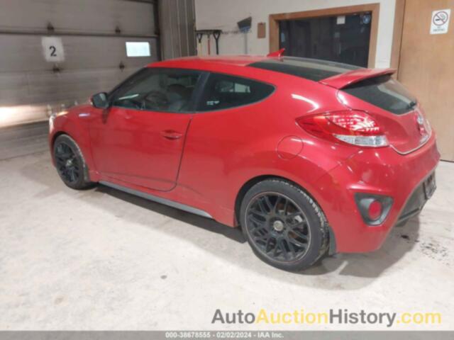 HYUNDAI VELOSTER TURBO W/BLACK, KMHTC6AE6DU163747