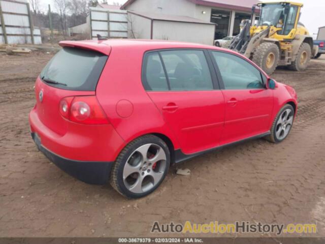 VOLKSWAGEN GTI 4-DOOR W/PZEV  (A6) (DISCONTINUED), WVWHD71K59W049222