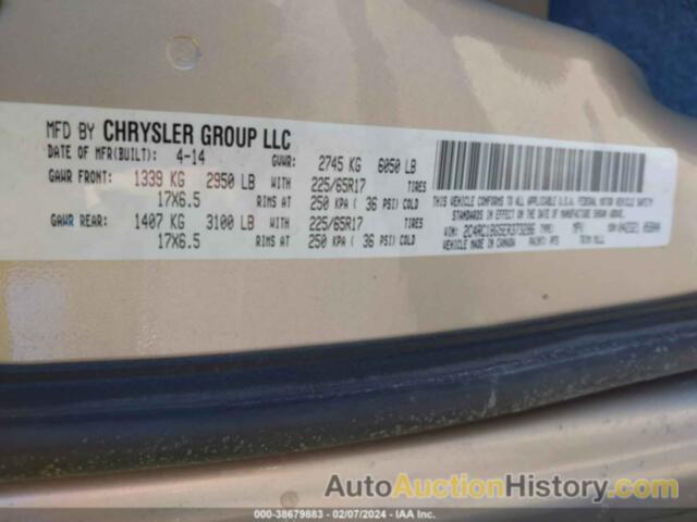 CHRYSLER TOWN & COUNTRY TOURING, 2C4RC1BG5ER373286