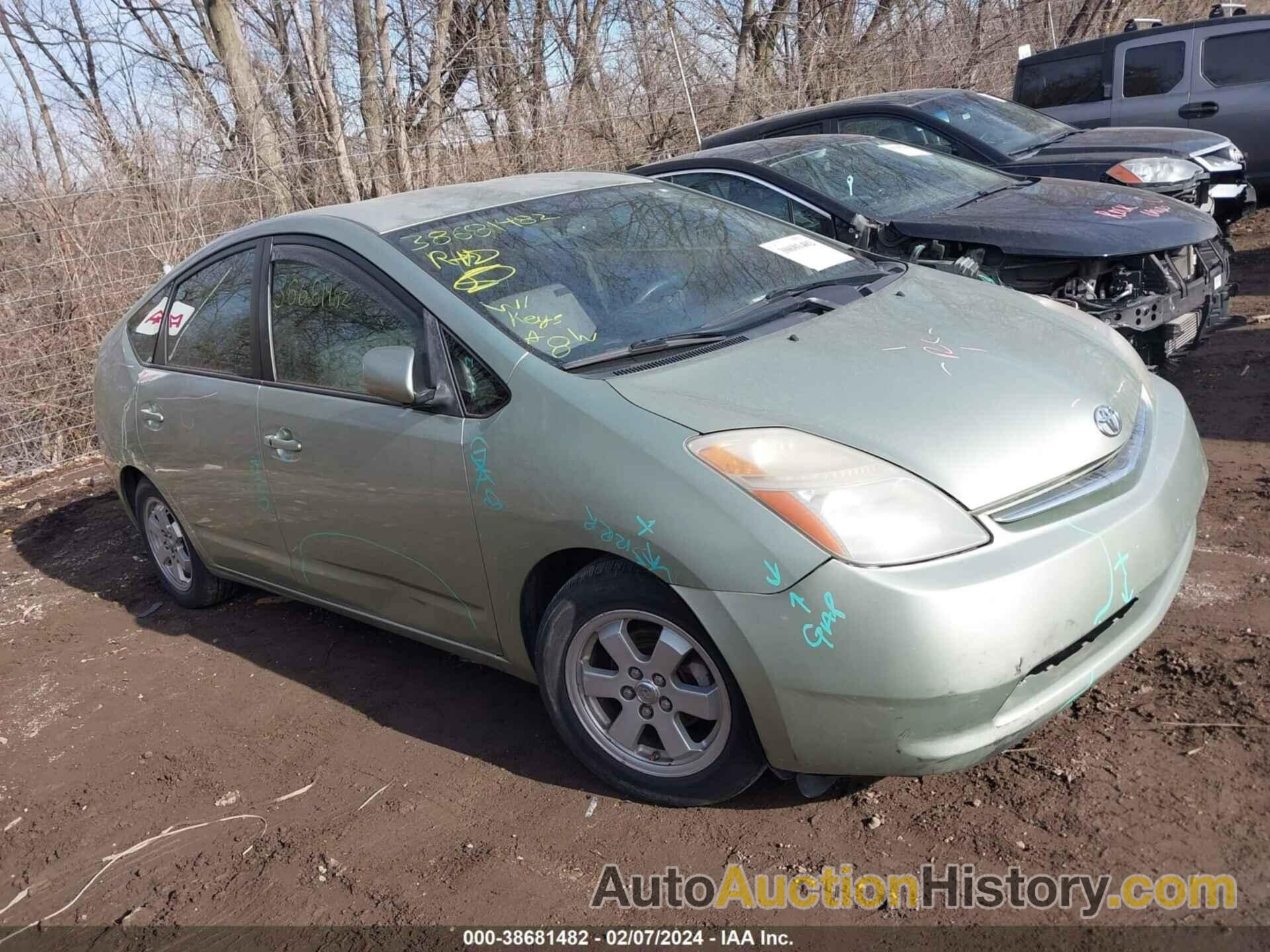 TOYOTA PRIUS, JTDKB20U863145411