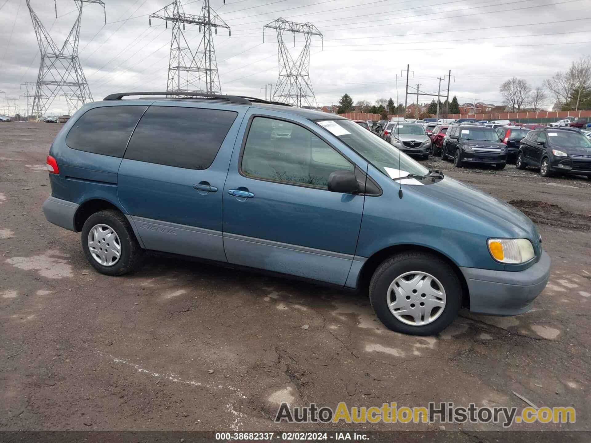 TOYOTA SIENNA LE, 4T3ZF13C02U485126