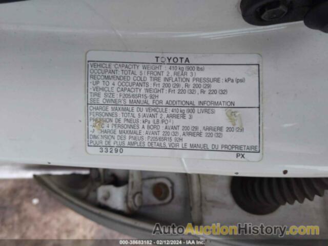 TOYOTA CAMRY LE, JT2BG22K310585259